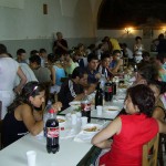 2005 Olaszország - Taurano. Ebéd a kolostor étkezőjében